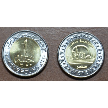 Euromince mince Egypt 1 libra 2019 Nové hlavné mesto (UNC)