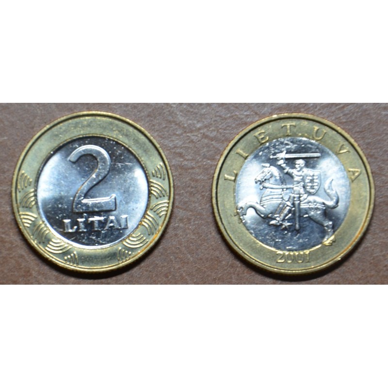 Euromince mince Litva 2 Litai 1998-2013 (UNC)