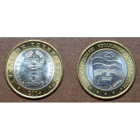 Euromince mince Tadžikistan 5 Somoni Ústava 2004 (UNC)