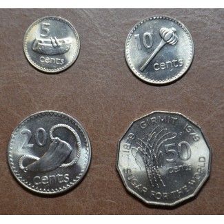 eurocoin eurocoins Fiji 6 coins 1969-1985 (UNC)