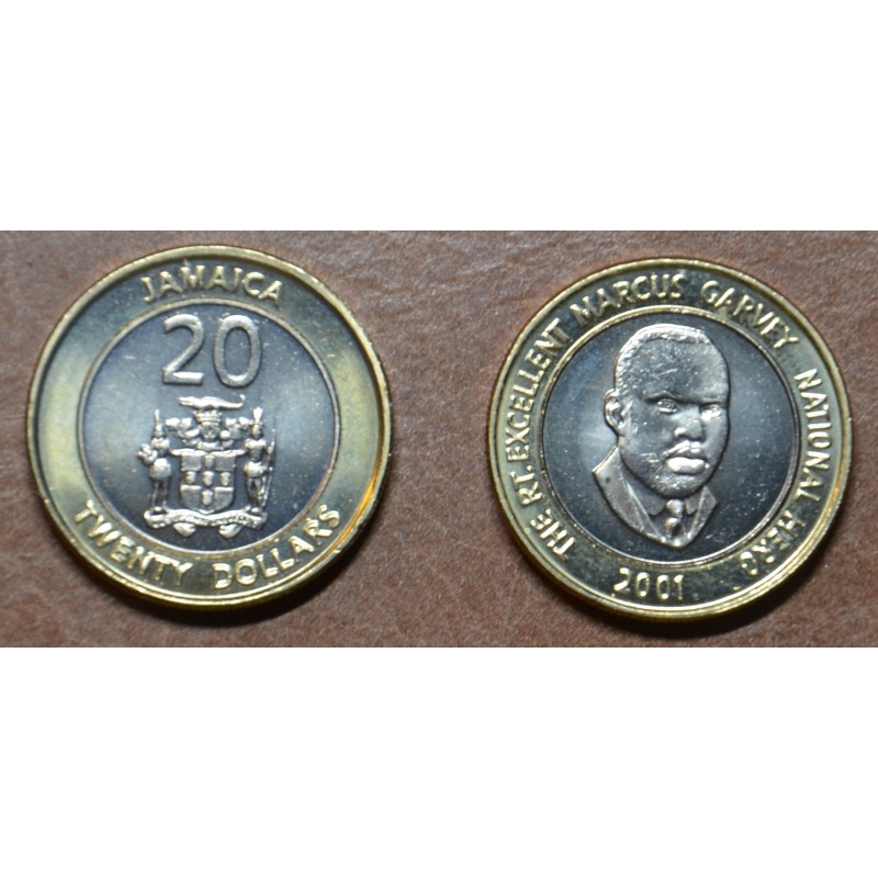 Euromince mince Jamajka 20 dollar 2000-2002 (UNC)