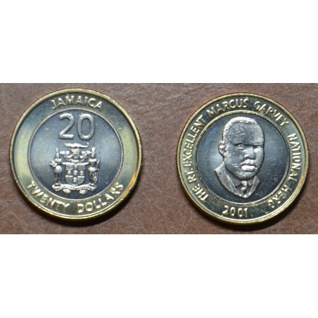 eurocoin eurocoins Jamaica 20 dollar 2000-2002 (UNC)