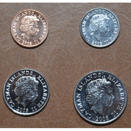 Euromince mince Kajmanie ostrovy 4 mince 1999-2017 (UNC)
