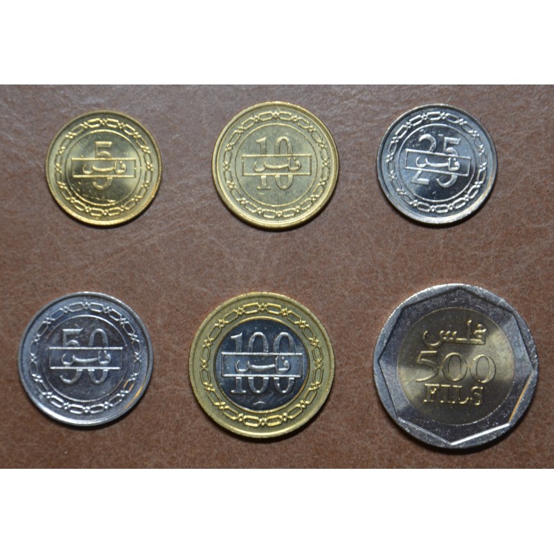 eurocoin eurocoins Bahrain 6 coins 1991-2001 (UNC)