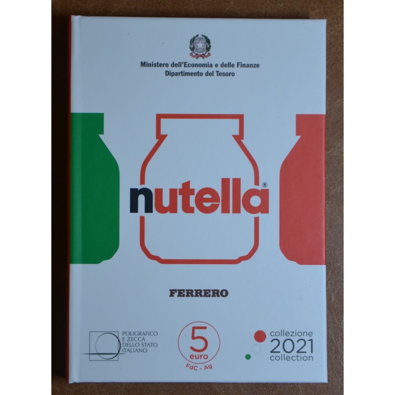 euroerme érme 3x5 Euro Olaszország 2021 - Nutella (Proof)