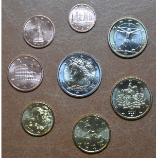 eurocoin eurocoins Italy 2021 set of 8 coins (UNC)