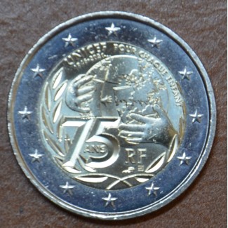Euromince mince 2 Euro Francúzsko 2021 - 75 rokov UNICEF (UNC)