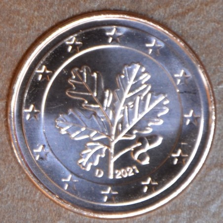 Euromince mince 5 cent Nemecko 2021 \\"D\\" (UNC)