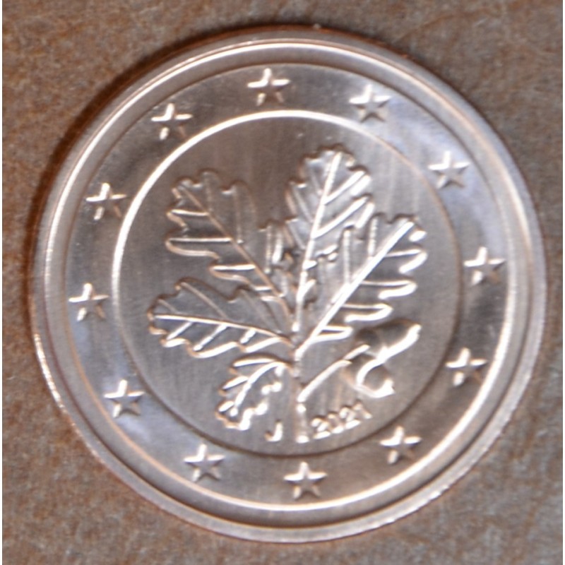 eurocoin eurocoins 2 cent Germany 2021 \\"J\\" (UNC)