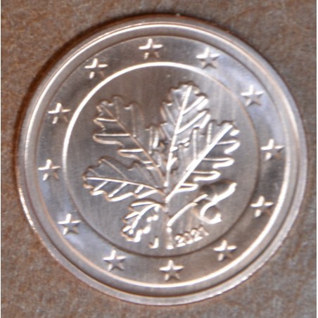 Euromince mince 2 cent Nemecko 2021 \\"J\\" (UNC)