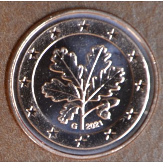 Euromince mince 2 cent Nemecko 2021 \\"G\\" (UNC)