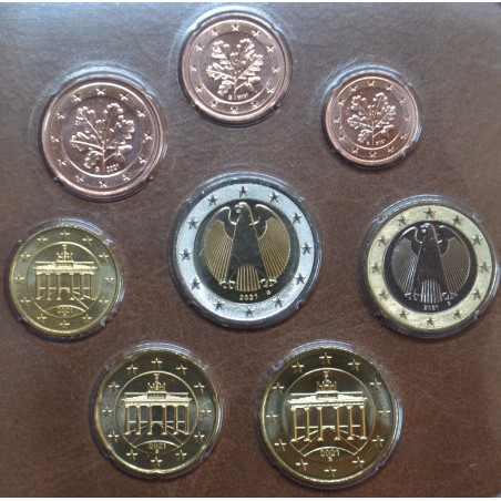 eurocoin eurocoins Germany 2021 \\"G\\" set of 8 coins (UNC)