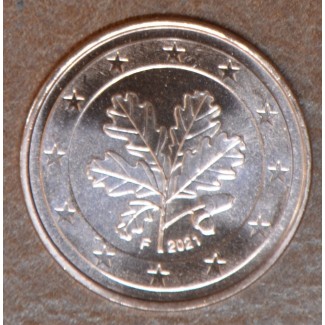 Euromince mince 1 cent Nemecko 2021 \\"F\\" (UNC)