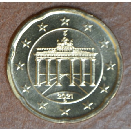 Euromince mince 20 cent Nemecko 2021 \\"D\\" (UNC)
