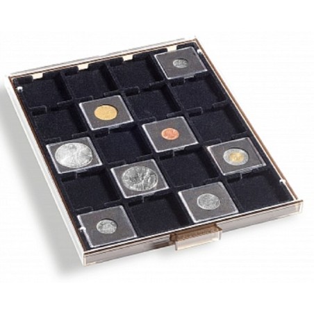 eurocoin eurocoins Smoke colored/red Leuchtturm plastic box for 20 ...