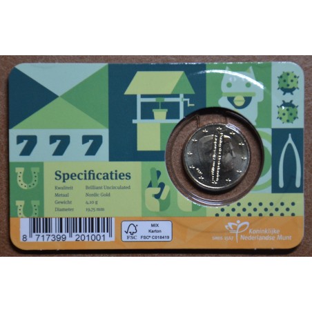 eurocoin eurocoins 10 cent Netherlands 2021 - Good luck (BU card)