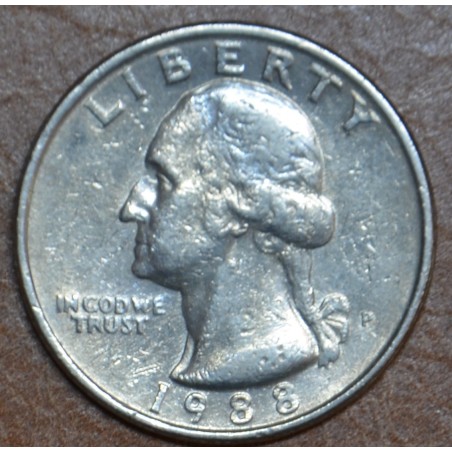 Euromince mince 25 cent USA \\"P\\" 1988 (aUNC)