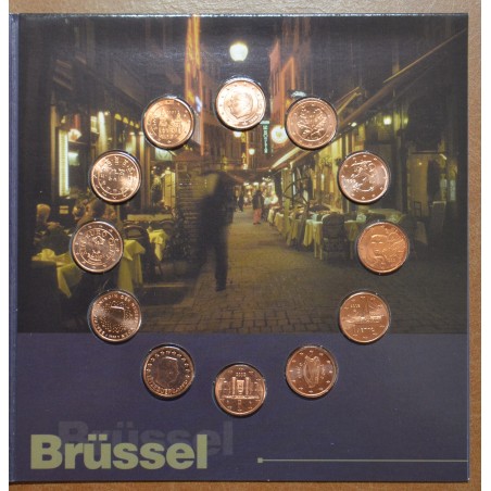 Euromince mince Belgicko 2002 sada 12x 1 a 2 centov (BU)