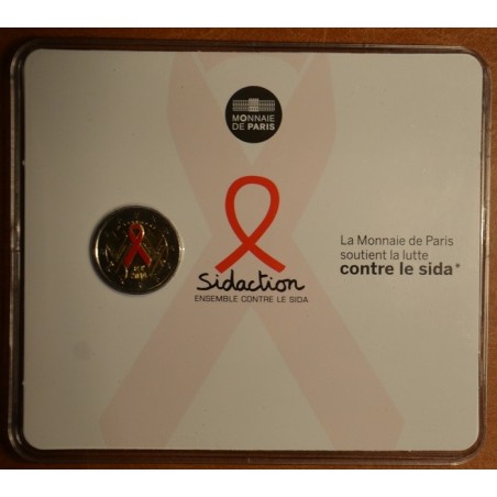 eurocoin eurocoins 2 Euro France 2014 - World AIDS Day (BU card)