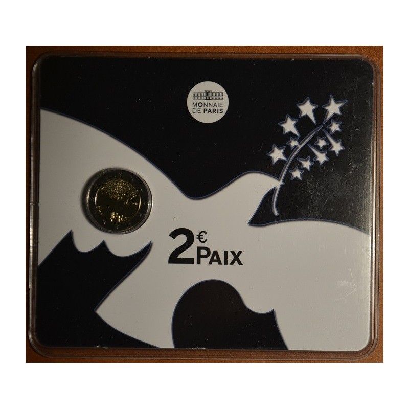 Euromince mince 2 Euro Francúzsko 2015 - Mier v Európe (BU karta)