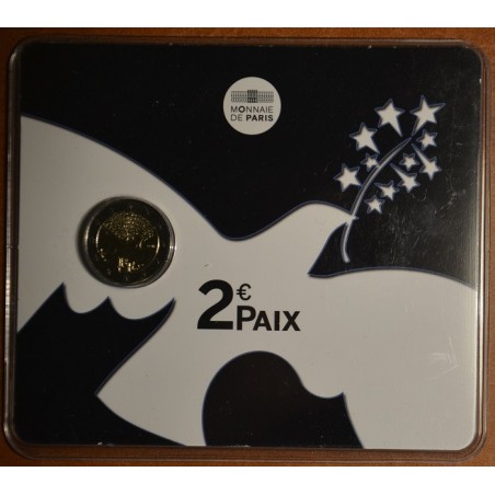 Euromince mince 2 Euro Francúzsko 2015 - Mier v Európe (BU karta)