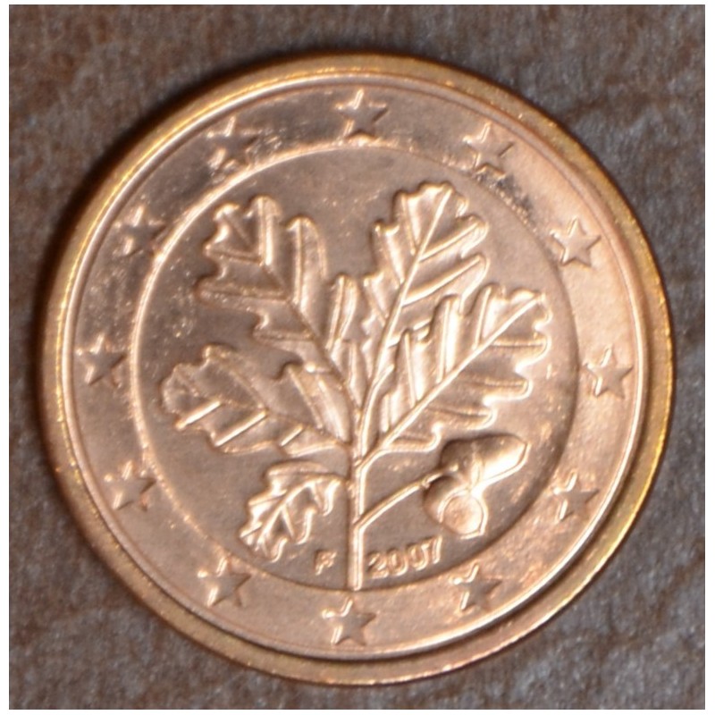 Euromince mince 1 cent Nemecko 2007 \\"F\\" (UNC)