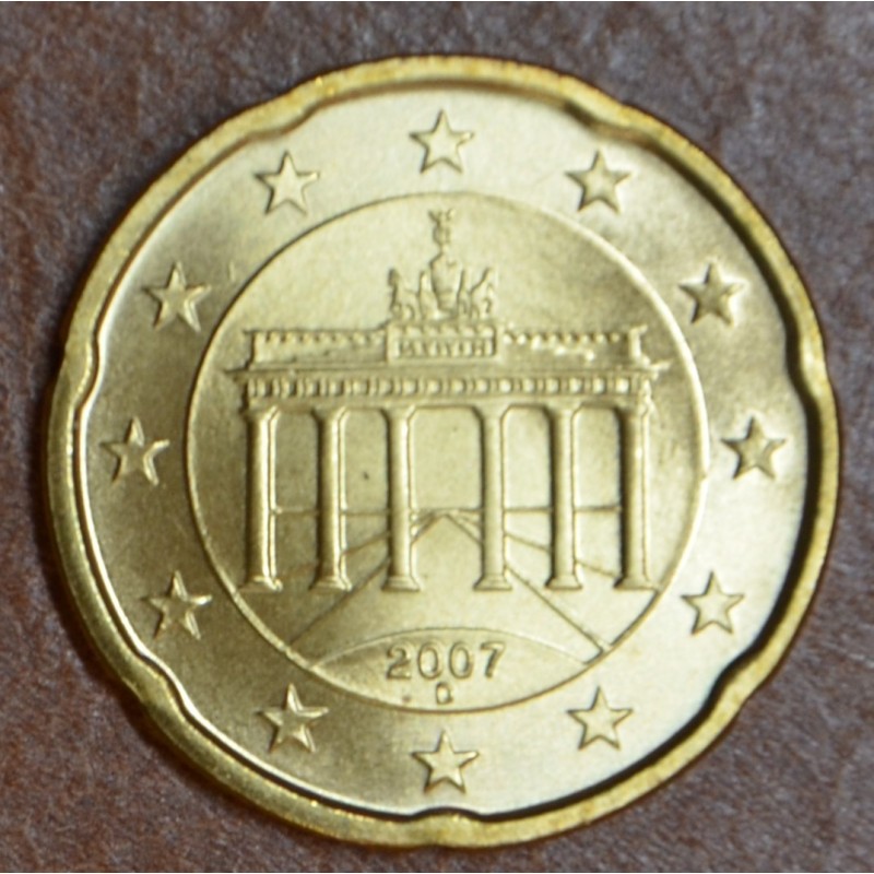 eurocoin eurocoins 20 cent Germany \\"D\\" 2007 (UNC)