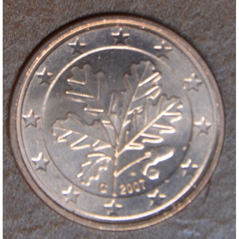 eurocoin eurocoins 1 cent Germany 2007 \\"G\\" (UNC)
