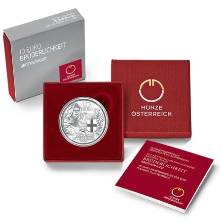 euroerme érme 10 Euro Ausztria 2021 - A lovagok történetei V. (Proof)