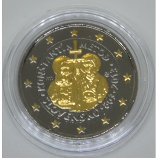 2 Euro Slovakia 2013 - 1150th Anniversary of Cyril and Metod (ruthenium-gold plated)