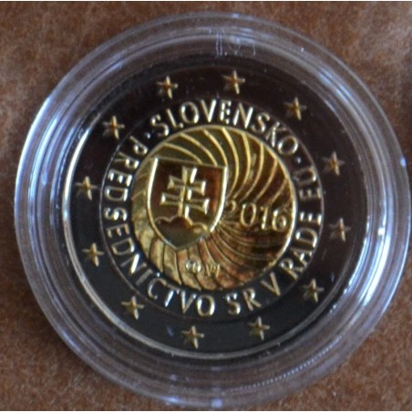 euroerme érme 2 Euro Szlovákia 2016 - EU elnökség (ruténium-arany b...
