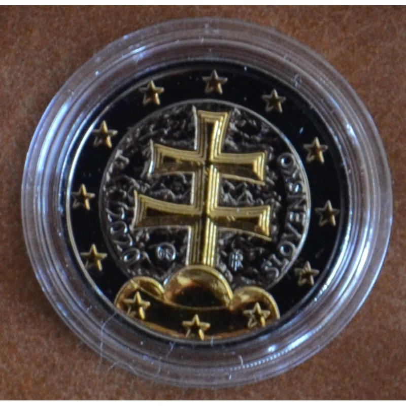 Euromince mince 2 Euro Slovensko 2020 (ruténium - zlato imitácia)
