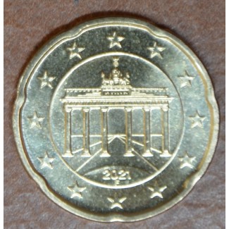Euromince mince 20 cent Nemecko 2021 \\"F\\" (UNC)
