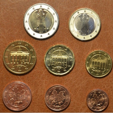 eurocoin eurocoins Set of 8 coins Germany \\"J\\" 2002 (UNC)