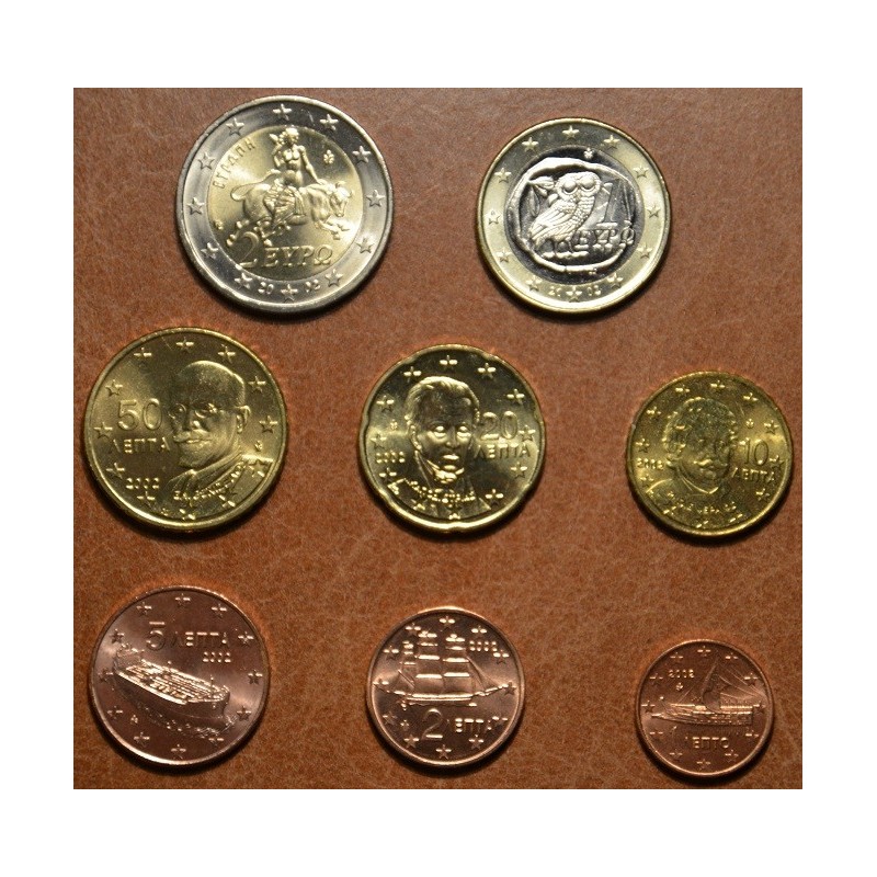 Euromince mince Grécko 2008 sada 8 euromincí (UNC)