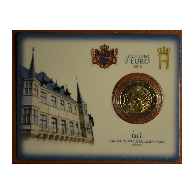 euroerme érme 2 Euro Luxemburg 2008 - Henri és a Chateau de Berg (B...