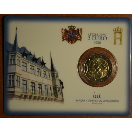 Euromince mince 2 Euro Luxembursko 2008 - Henri a zámok „Château de...