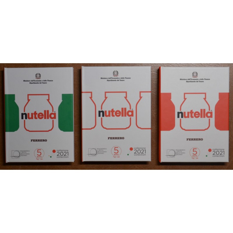 eurocoin eurocoins 3x5 Euro Italy 2021 - Nutella (Proof)