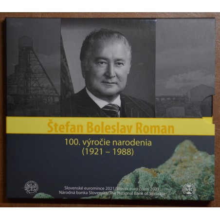 eurocoin eurocoins Slovakia 2021 set of coins Štefan Boleslav Roman...