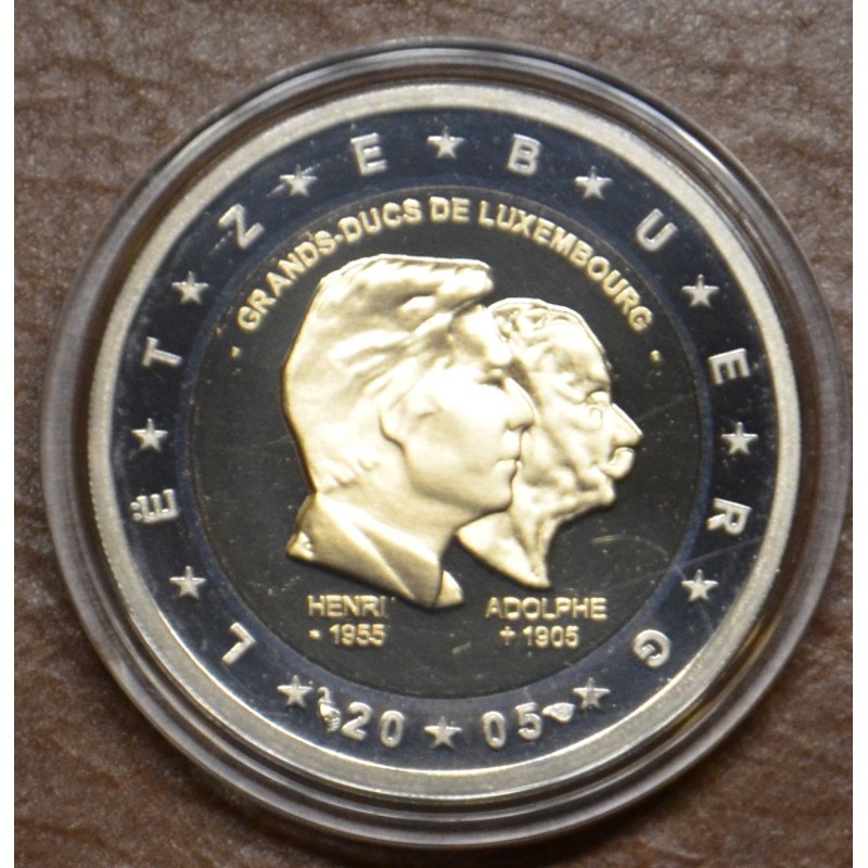 euroerme érme 2 Euro Luxemburg 2005 - Henri nagyherceg 50. születés...