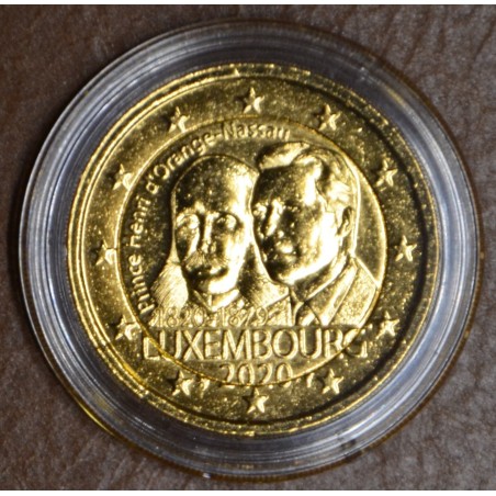 euroerme érme 2 Euro Luxemburg 2020 oroszlán verjeggyel - Prince He...
