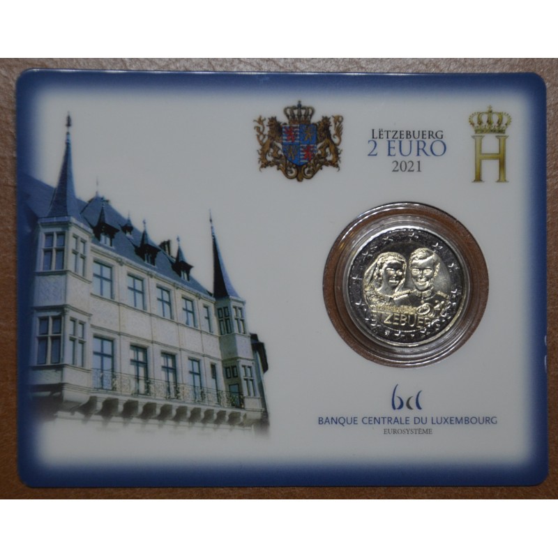 eurocoin eurocoins 2 Euro Luxembourg 2021 - 40th Wedding Anniversar...