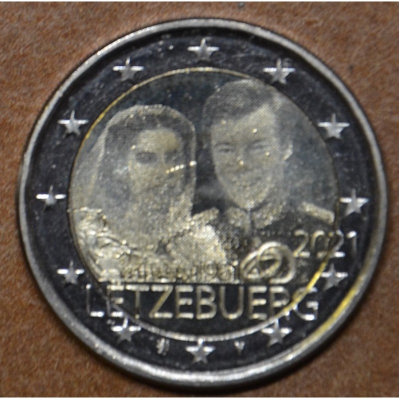 euroerme érme 2 Euro Luxemburg 2021 - Mária Terézia és Henri esküvő...