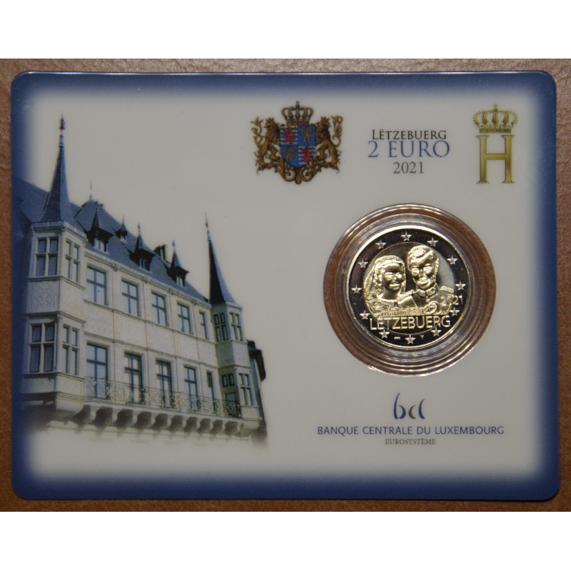 eurocoin eurocoins 2 Euro Luxembourg 2021 - 40th Wedding Anniversar...
