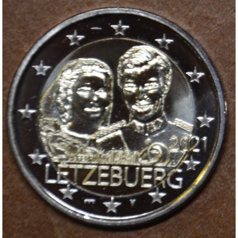 Euromince mince 2 Euro Luxembursko 2021 - 40. výročie sobáša Márie ...