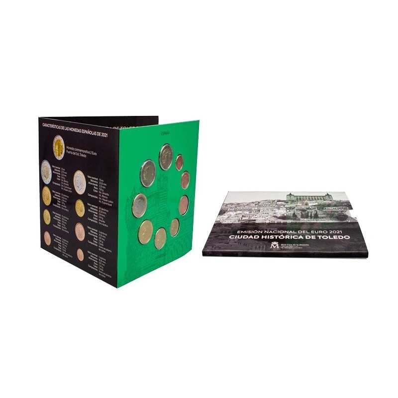 euroerme érme Spanyol 2021 forgalmi sor 9 érmével (BU)
