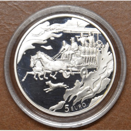 Euromince mince 5 Euro Lotyšsko 2015 - Požiarníci (Proof)