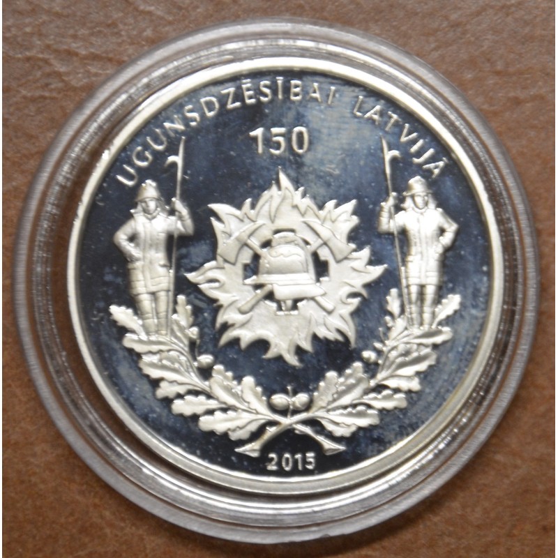 Euromince mince 5 Euro Lotyšsko 2015 - Požiarníci (Proof)