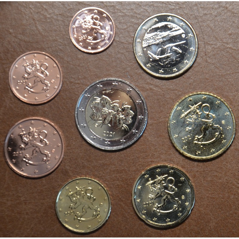 Euromince mince Fínsko 2021 sada 8 euromincí (UNC)