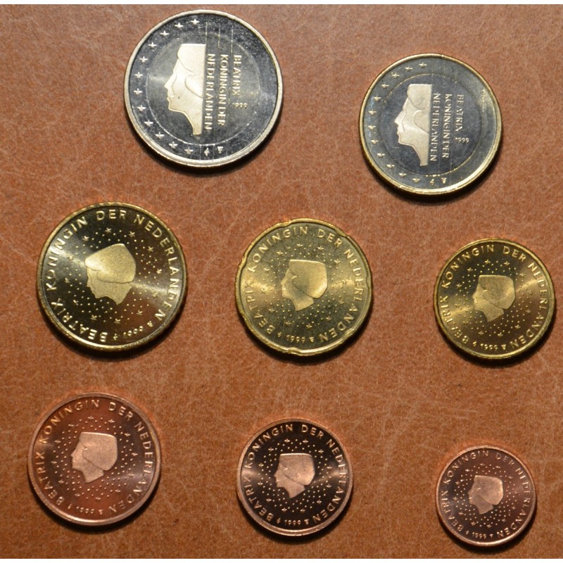 eurocoin eurocoins Netherlands 1999 set of 8 coins (UNC)